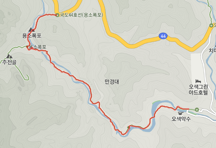 주전골코스지도