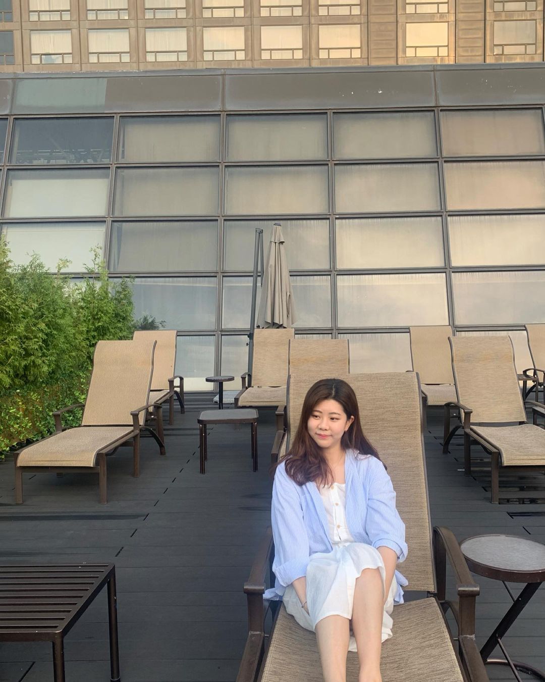 수영장 야외 데크