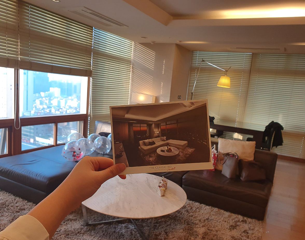 슈페리어 스위트룸 거실